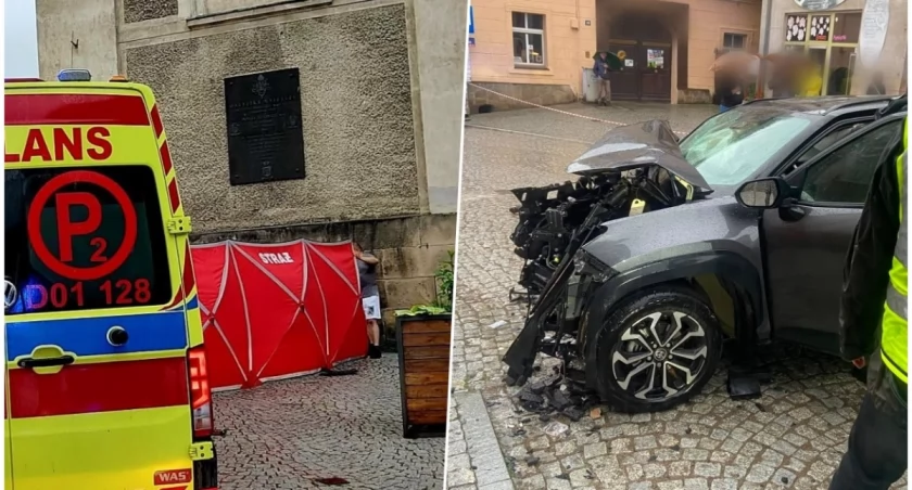 Samochód staranował pieszych na chodniku. Ojciec z synem zginęli na miejscu 