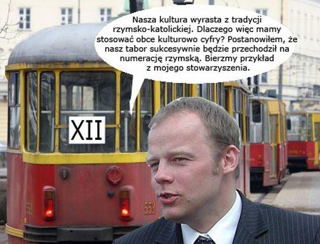 Rzymskie cyfry na tramwajach?