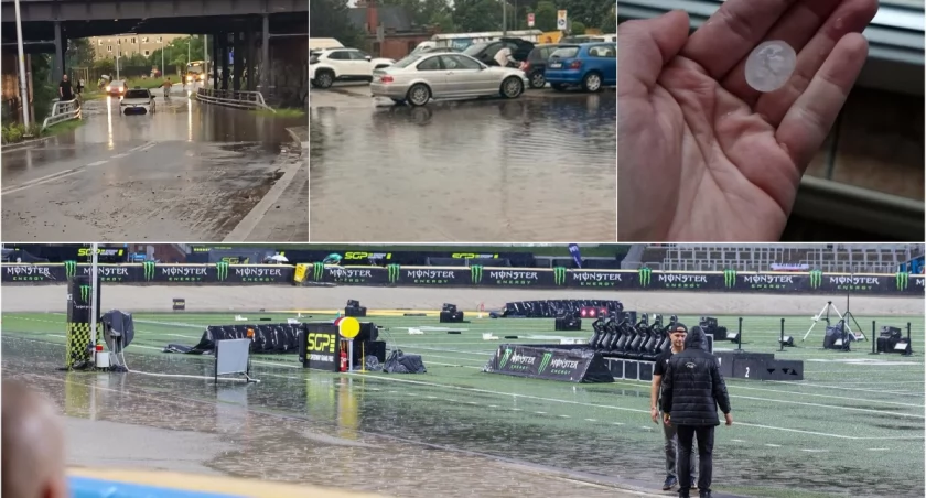Deszcz, grad, wichura. Potężna burza przeszła przez Wrocław