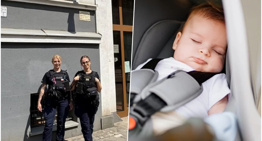 1,5-roczne dziecko uwięzione w samochodzie. Chwile grozy w podziemnym parkingu