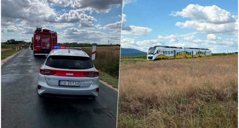 Groźny wypadek na przejeździe kolejowym. Pociąg zderzył się z ciągnikiem 