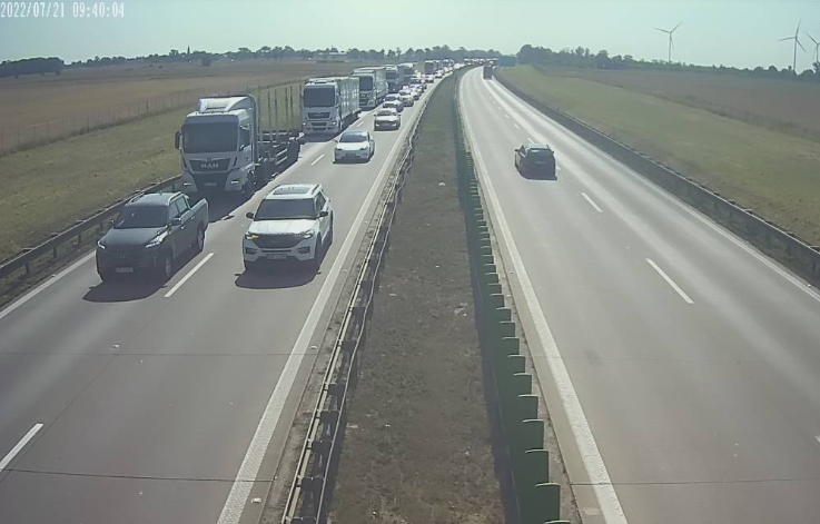 Korek na autostradzie A4 pod Wrocławiem. Zator ma kilkanaście kilometrów