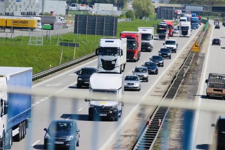 Karambol pięciu aut na A4. Korek miał kilka kilometrów