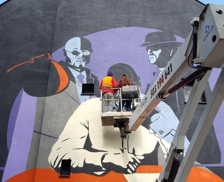 Nowy mural we Wrocławiu w hołdzie dla Marka Krajewskiego