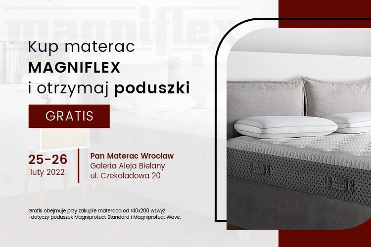 Poduszki gratis przy zakupie materaca Magniflex w salonie Pan Materac w Galerii Aleja Bielany!