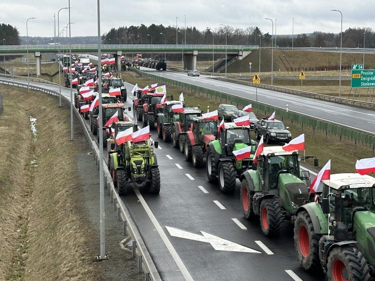 Strajk rolników we Wrocławiu: 