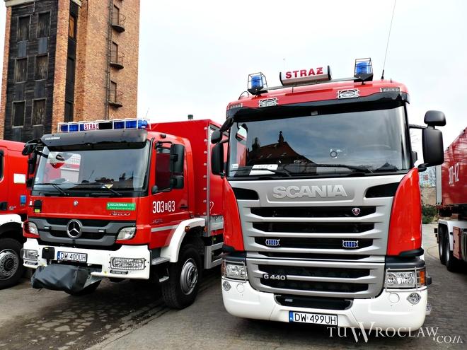 Pożar w kamienicy przy ulicy Hubskiej. Ludzi ratowali policjanci z drogówki