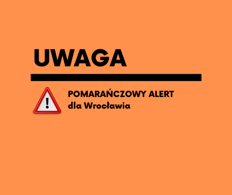 Pomarańczowy alarm dla Wrocławia. 