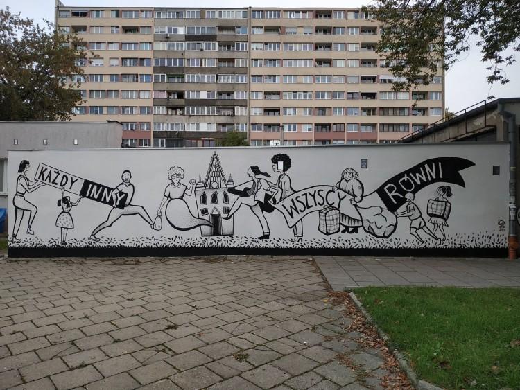 Nowy mural we Wrocławiu. Promuje tolerancję dla inności