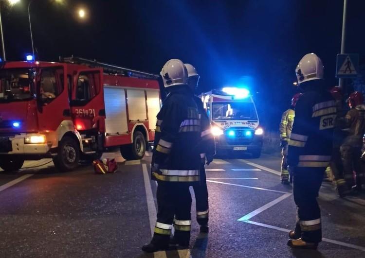 Czołówka na drodze nr 94 koło Legnicy. Ranne dwie osoby