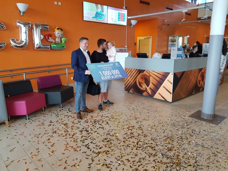 Aquapark przywitał milionowego klienta w tym roku