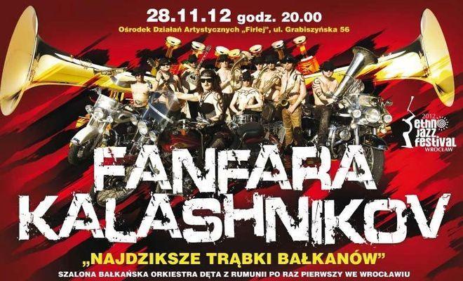 Zmiana miejsca koncertu Fanfara Kalashnikov 