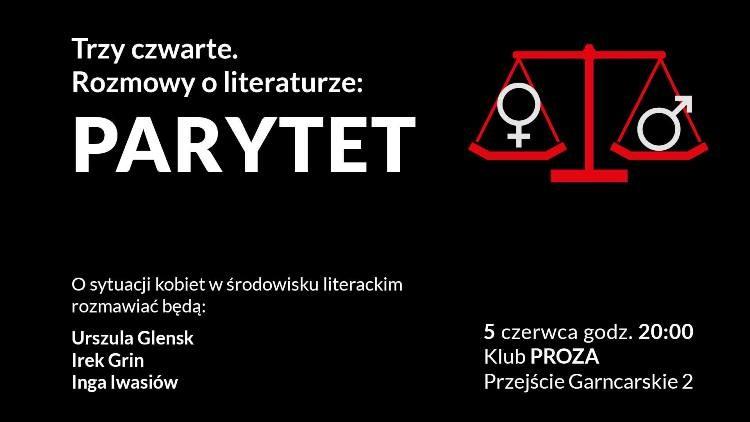 O sytuacji kobiet w środowisku literackim – dyskusja w Prozie