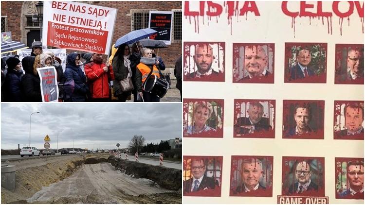 Groźby dla prezydenta, protest pracowników sądów i przeprosiny za „Trumienkę” [PODSUMOWANIE DNIA]