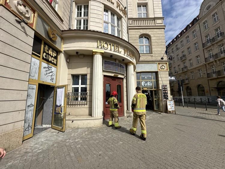 Wrocław: Alarm w hotelu Piast. Na miejscu jest straż pożarna