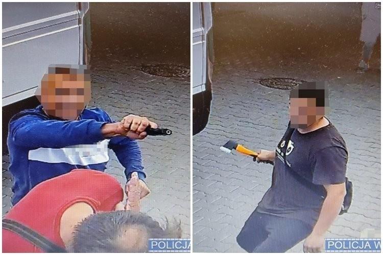Wrocław: Z pistoletem i siekierą rzucili się na innego kierowcę