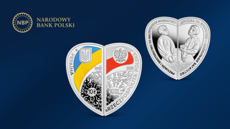 Oto nowe 10 zł. To moneta. Ma kształt serca, flagę Ukrainy i... można nią płacić!