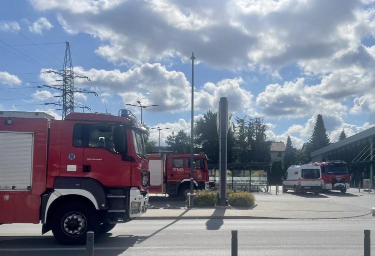 Wrocław: Pożar w Lidlu. Zapaliły się kartony!