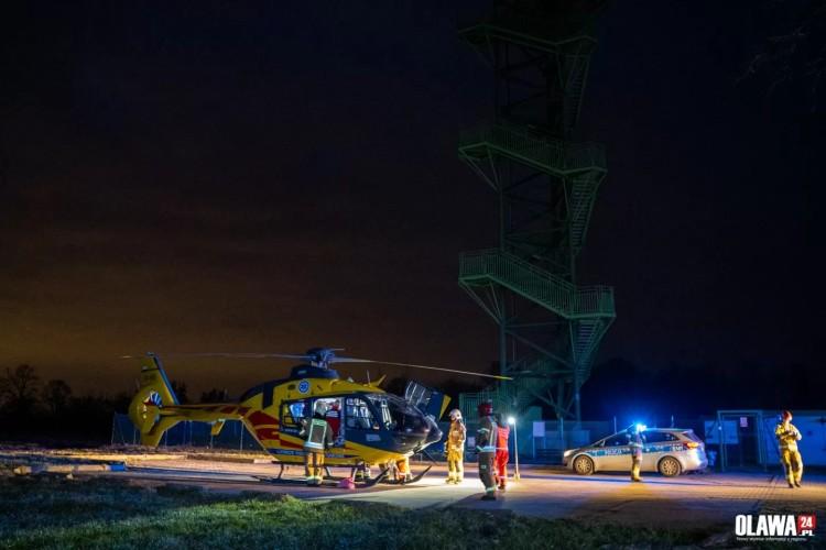 Dramat pod Wrocławiem. Mężczyzna spadł z wieży widokowej