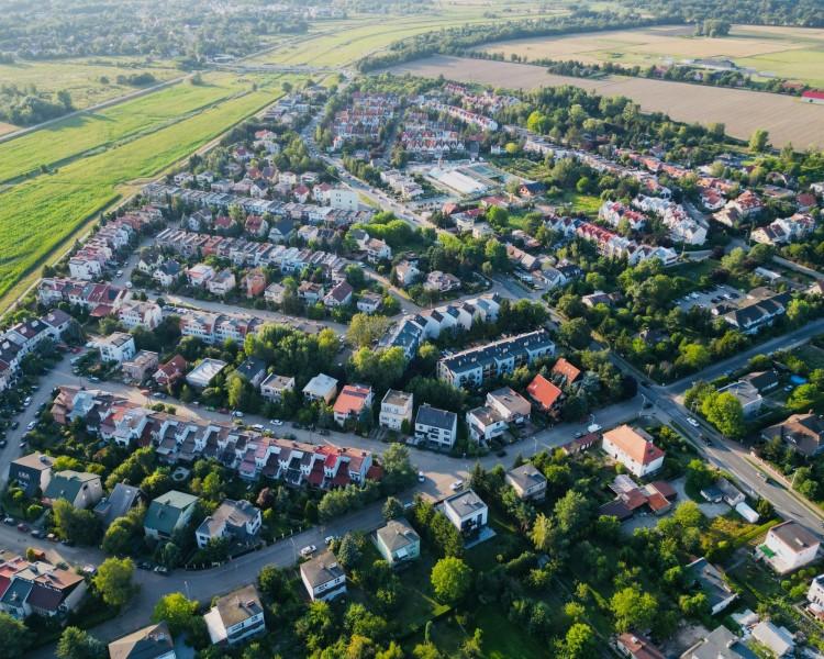 Wrocław z góry - Wrocławskie osiedla z lotu ptaka: Strachocin