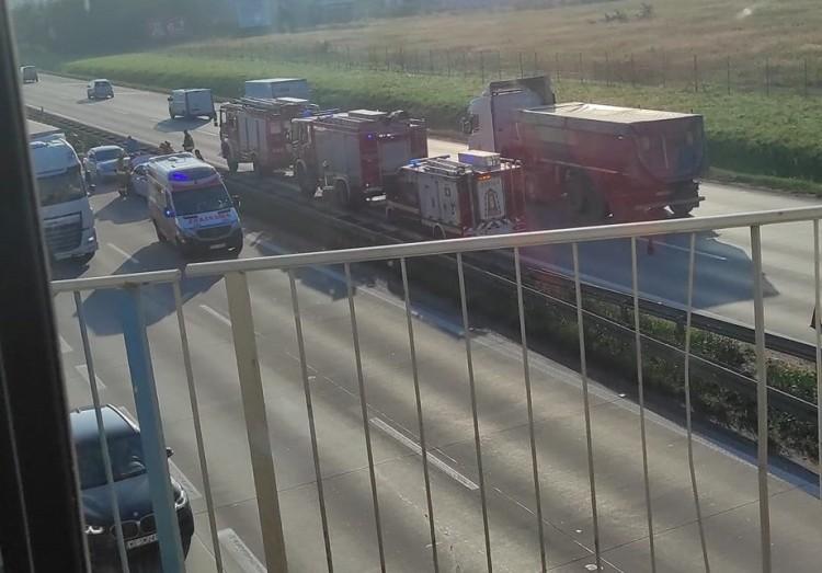 Utrudnienia na A4 po wypadku pod Wrocławiem