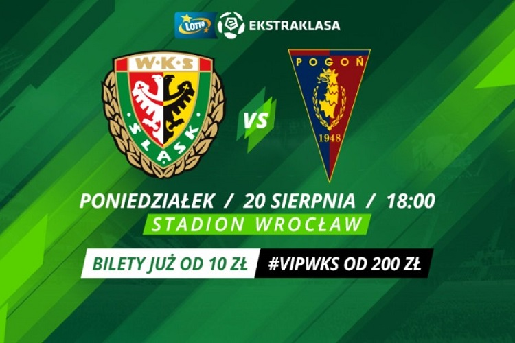 Trwa sprzedaż biletów na mecz Śląska Wrocław z Pogonią Szczecin