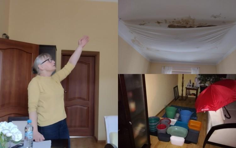 Dramat lokatorów kamienicy przy Podwalu. Na głowy wali im się sufit