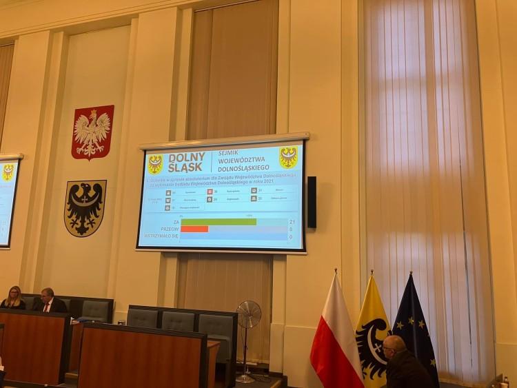 Zarząd Województwa Dolnośląskiego z wotum zaufania i absolutorium za wykonanie budżetu w 2021 roku