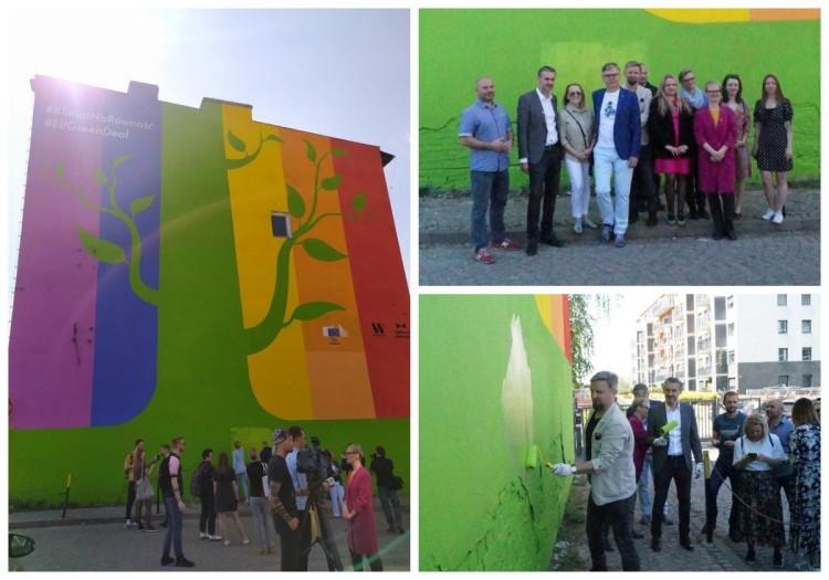 Zdewastowany mural we Wrocławiu szybko odmalowano i odsłonięto