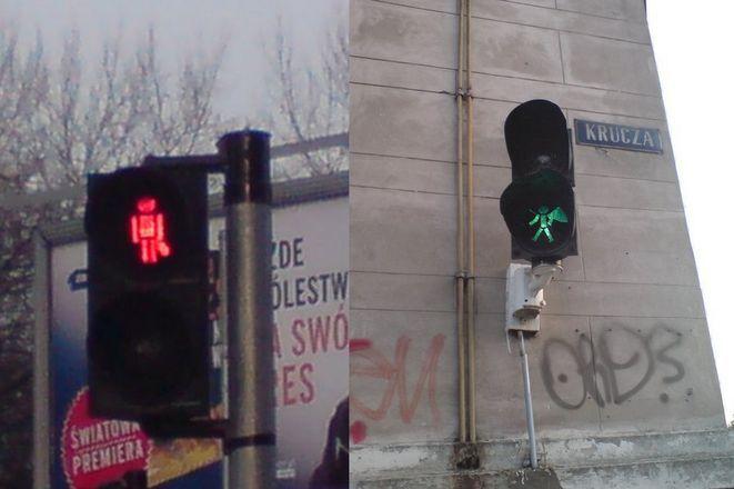 Na zielonym leć z batmanem, na czerwonym stój z siatką