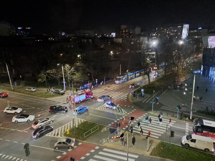 Wrocław: Wypadek przy galerii Wroclavia. Utrudnienia w ruchu tramwajów