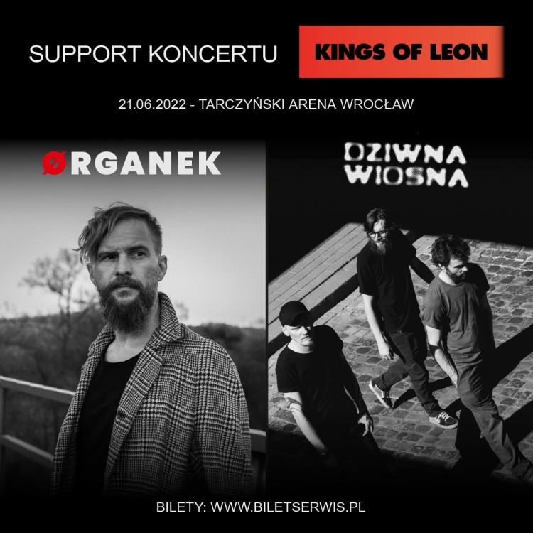 Ørganek i Dziwna Wiosna wystąpią przed Kings of Leon!