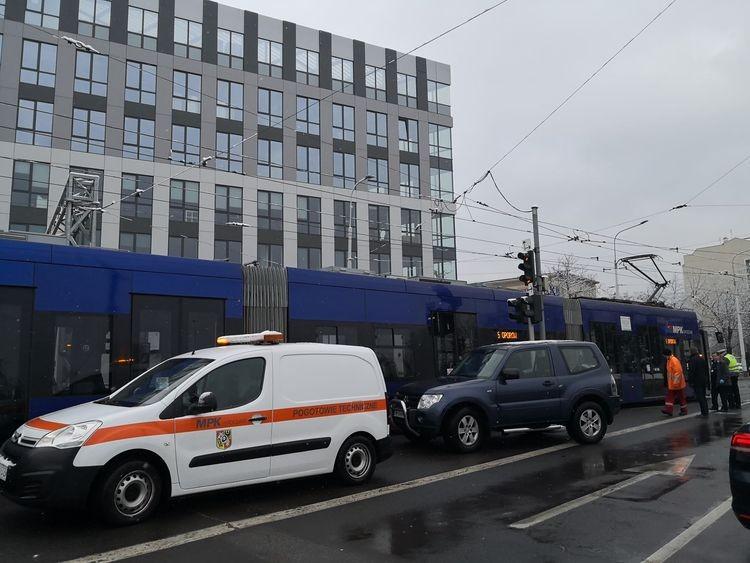 Wykolejenie tramwaju na Wróblewskiego