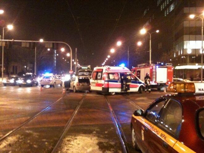 Wypadek w centrum miasta (alert!)