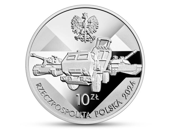 Nowe 10 złotych to moneta z... czołgiem. Od dzisiaj można nią płacić