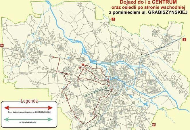 Miasto proponuje objazdy Grabiszyńskiej