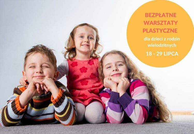 Bezpłatne warsztaty plastyczne dla dzieci z rodzin wielodzietnych