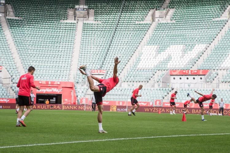 Reprezentacja Polski trenowała na Stadionie Wrocław [ZDJĘCIA, WIDEO]