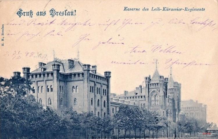 Wrocław dawniej i dziś: Koszary kirasjerów