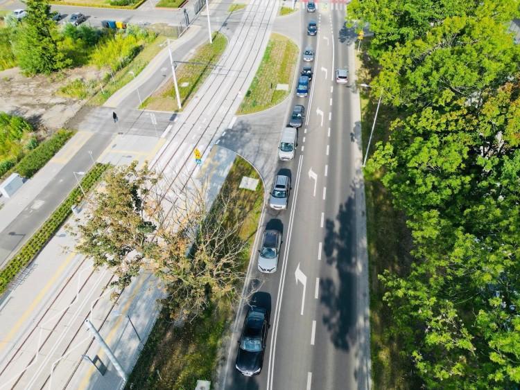 Sutryk o korkach na Strzegomskiej: Zupełnie normalne, tak się miasto stroi