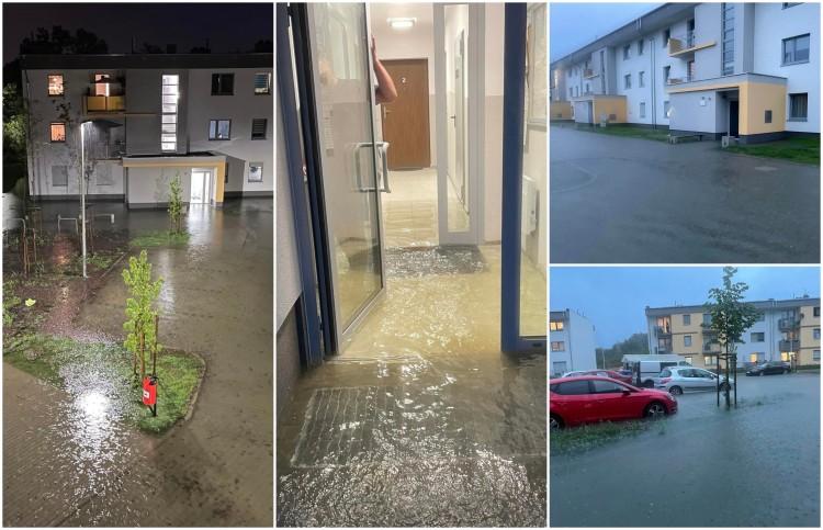 Wrocław: Zalane osiedle TBS miało... nowoczesny system zbierania deszczówki!