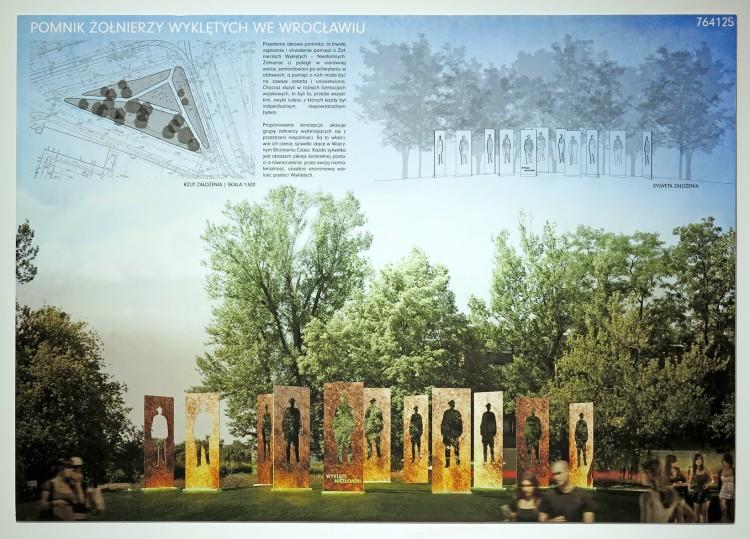 Pomnik Żołnierzy Wyklętych we Wrocławiu. Oto projekty brane pod uwagę [WIZUALIZACJE]