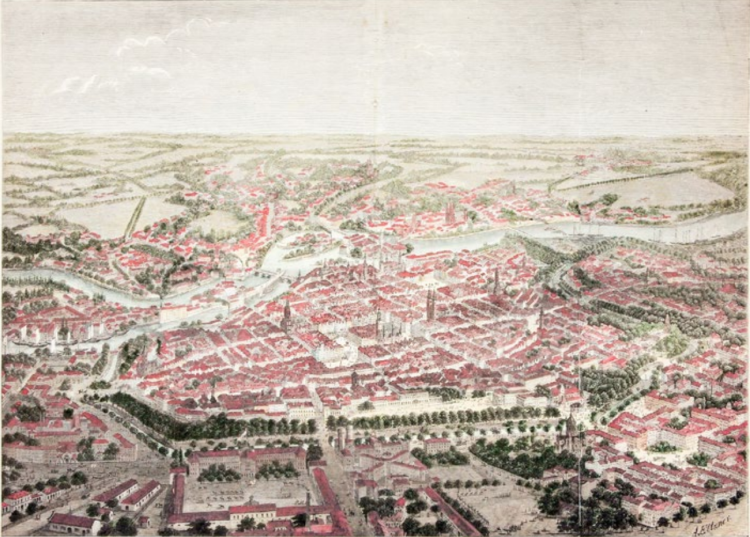 Wrocław z lotu ptaka. Wtedy nie było jeszcze dronów