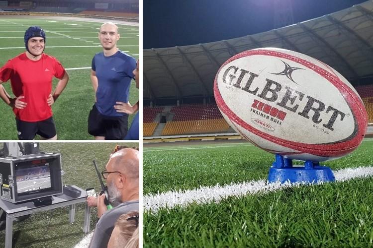 Wrocławscy rugbiści gościnnie zostali... aktorami [WIDEO]