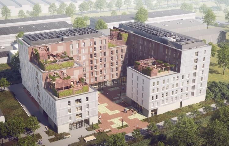 Wrocław: Przy ulicy Fabrycznej powstaje nowy budynek. Co tam będzie? [WIZUALIZACJE]
