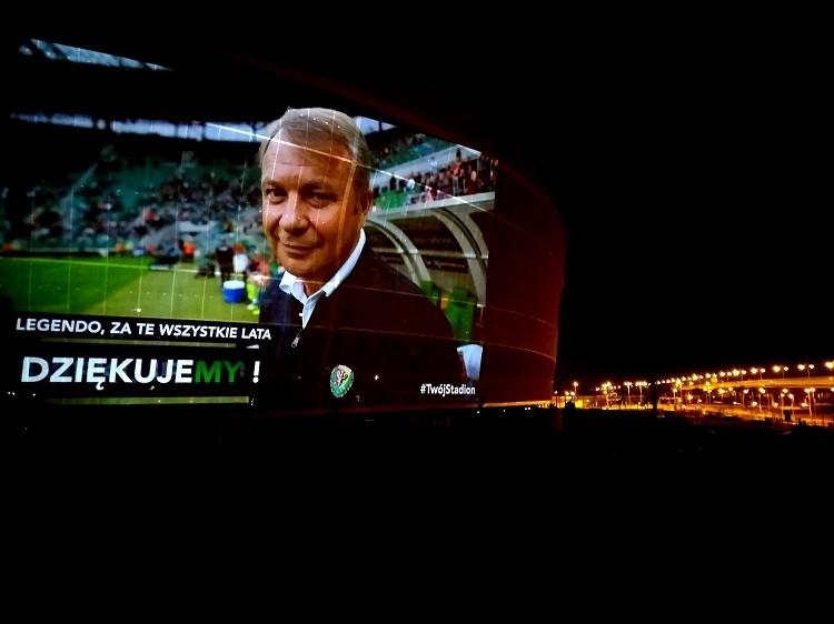Tadeusz Pawłowski uhonorowany w niezwykły sposób na Stadionie Wrocław