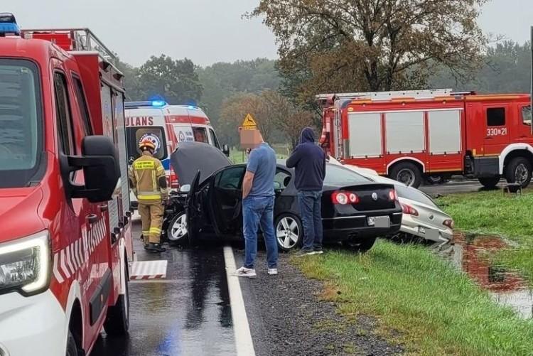 Groźny wypadek na drodze Wrocław - Świdnica. Wjazd do miasta zakorkowany