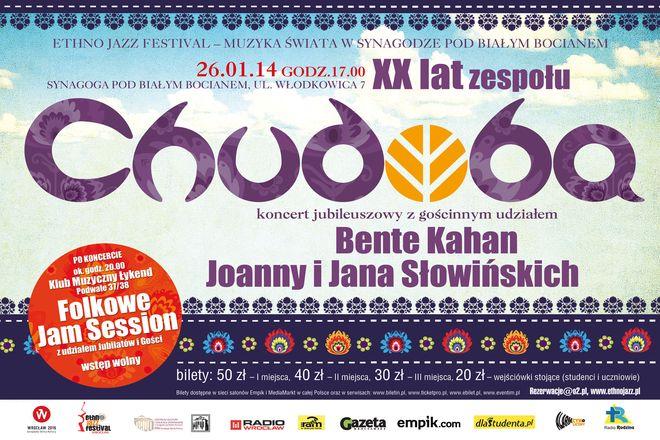Chudoba – jubileuszowy koncert w Synagodze Pod Białym Bocianem!