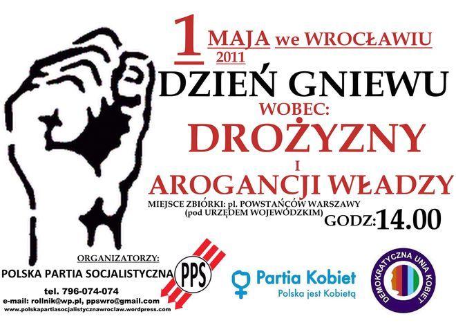 Dzień Gniewu wobec drożyzny i arogancji władzy 1 maja we Wrocławiu