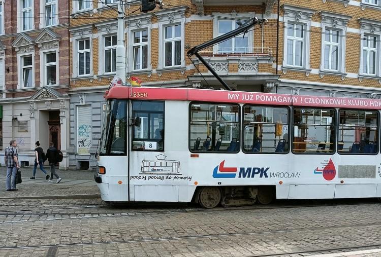 Wykolejenie tramwaju na Nadodrzu. Kilka linii jeździło objazdami